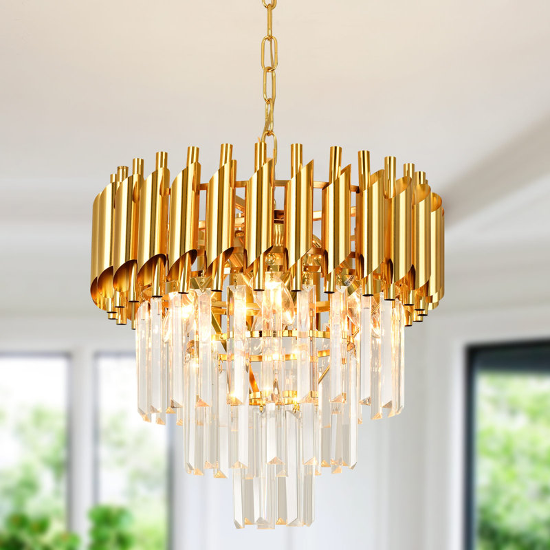 Gulnanj 4 - Light Tiered Chandelier, Gold