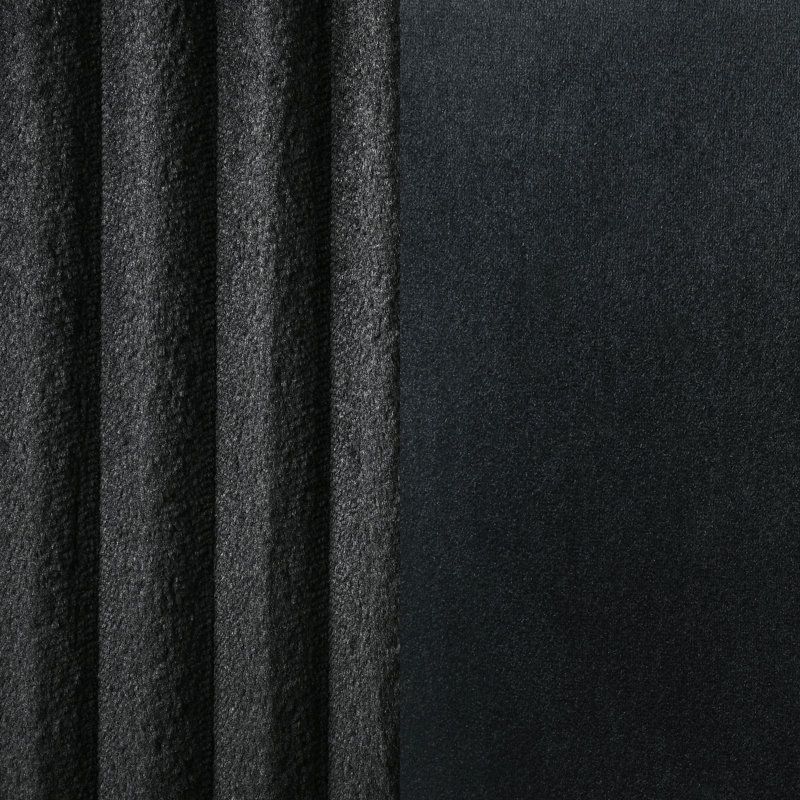 Chaise d'appoint rembourrée Barrand (ensemble de 2), Noir, noir, noir, noir
