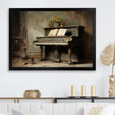 «Vintage Piano Pianos Past II», reproduction sur toile