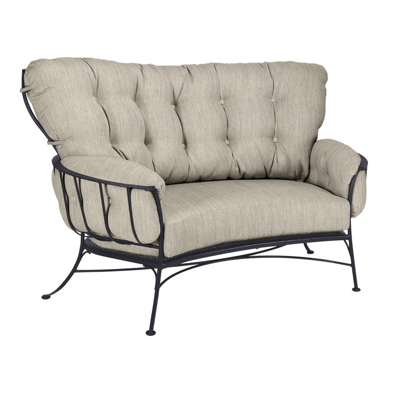 Monterra Outdoor 2 - Seat Loveseat, Graphite, Alcazar Redwood