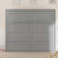 Lit escamotable à armoire murale de style commode, peu encombrant, sans sommier tapissier-1240098436-1240098438