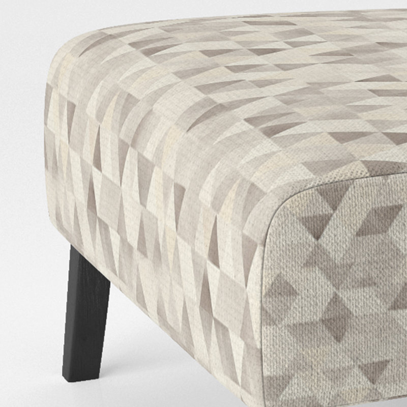 Fauteuil géométrique rembourré - Fauteuil triangulaire, Pantoufle sans accoudoirs