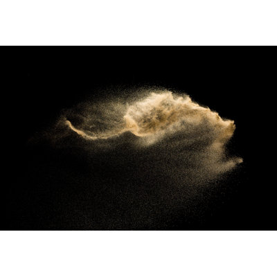 Nuage de sable abstrait.