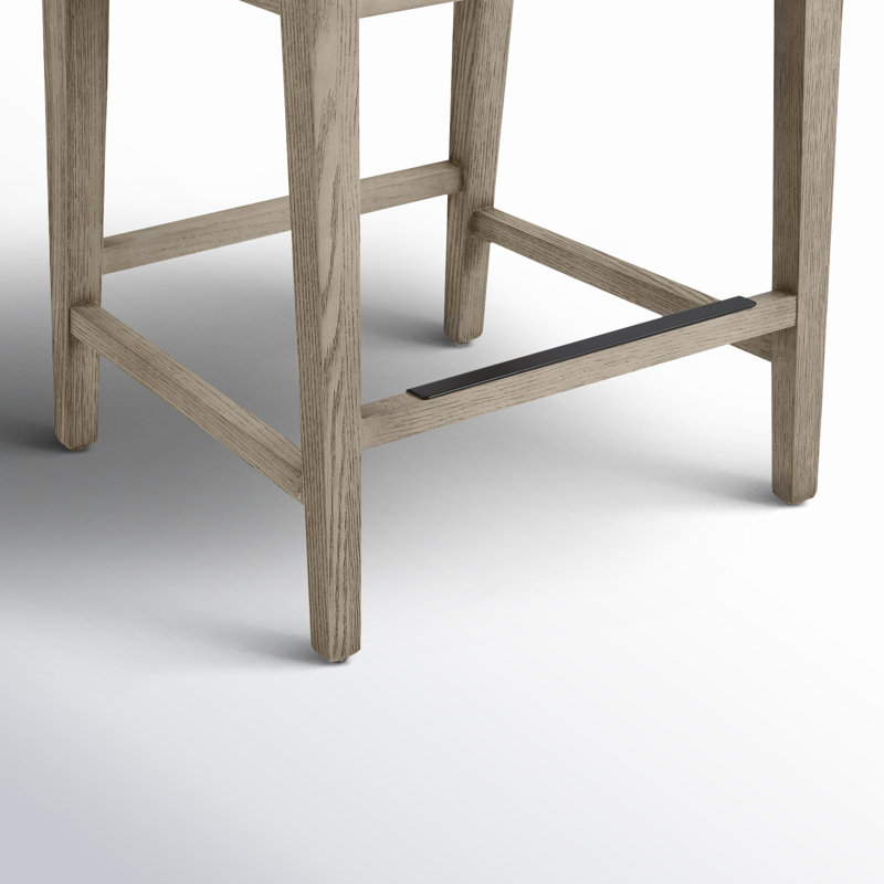 Tabouret de comptoir Bethea, Tweed perlé Prestige