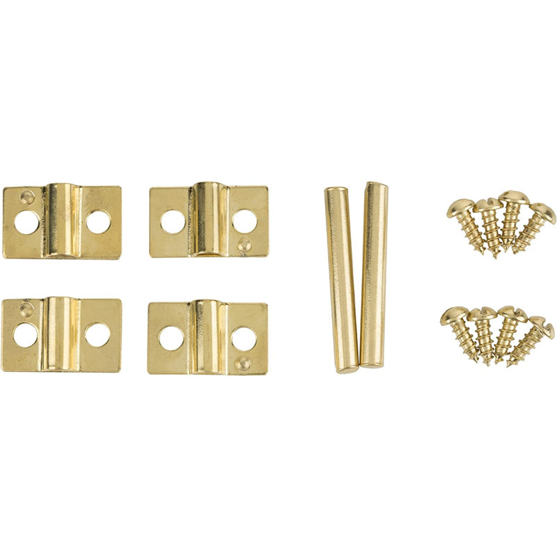 Ensemble de support de charnières à friction de style américain plaqué laiton pour un miroir