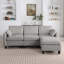 Canapé modulaire en chenille avec repose-pieds-743469947