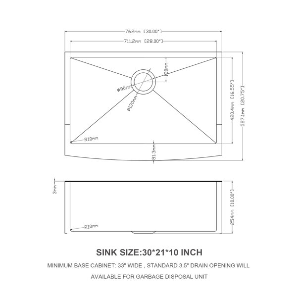 Dimensions du produit
