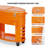70QT Oval Freezer Patio Cooler Cart-114530813
