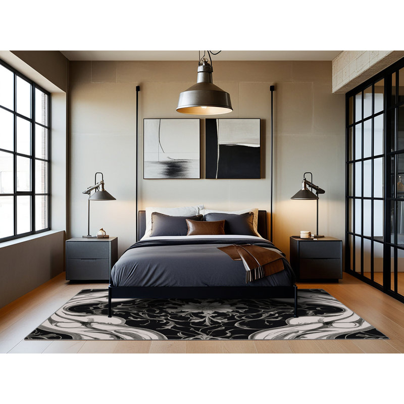Granite Shadows Rug, Rectangle 4' x 6'