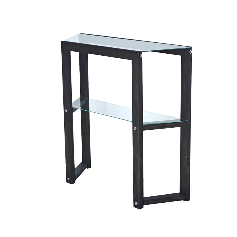 Commode industrielle moderne de couleur anthracite Bellest, 33,5 po x 33,5 po x 12,2 po | Fabrication 100% bois de pin massif | Solution de rangement élégante et durable pour la chambre à coucher et le salon | Conception élégante pour les maisons contemporaines