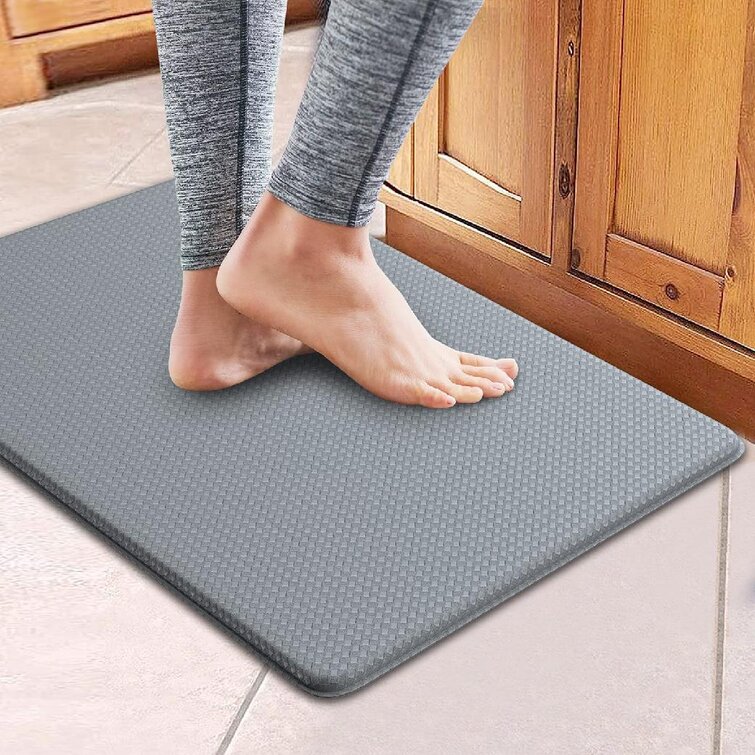 Kitchen Anti-Fatigue Mat Canora Grey Color: Light Gray