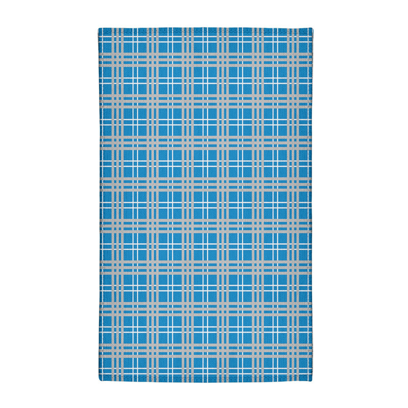 Tapis à carreaux bleu, Rectangle 2 pi x 3 pi