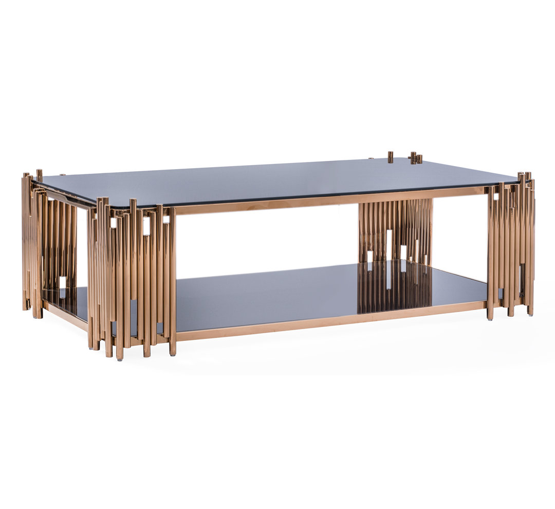 Fortney 4 Legs Coffee Table with Storage Mercer41 