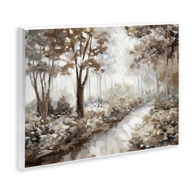 Art mural, "Misty Forest Stream", par Nan
