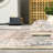 Washable Vintage Rug 5x7 Floral Print Throw Carpet, Non-Slip Non-Shedding Oriental Floor Mats, Foldable Low Pile Indoor Rug for Living Room, Nursery, Playroom, Office, Khaki-953598582-953598577