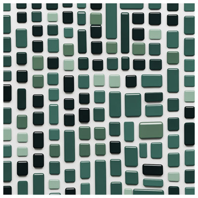 Édredon vert à carreaux rectangulaires