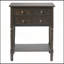 Table console étroite, table d'appoint mince avec trois tiroirs de rangement et tablette inférieure