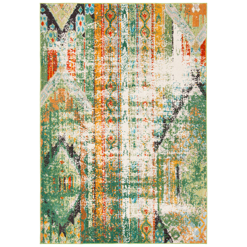 Serhan   Striped Area Rug, Rectangle 66 x 122cm