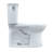 TOTO® Drake® Transitional Two-Piece Elongated 1.28 GPF Universal Height TORNADO FLUSH® Toilet with CEFIONTECT®, Cotton White-125042434-70528715
