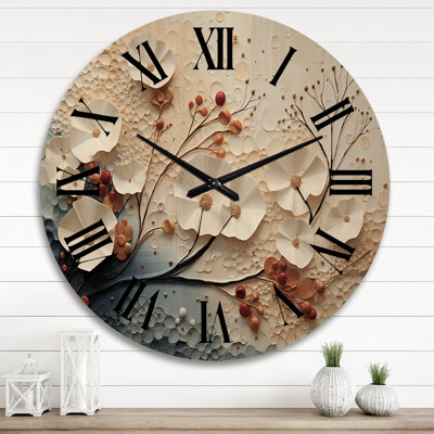 Northshire Solid Wood Wall Clock