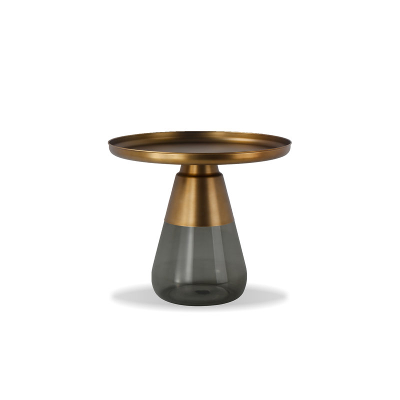 Table de bout Duverre Duvere, Doré, gris