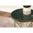 Sidney Antique Gold Round Marble Top Side Table