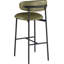 Tabouret de bar rembourré en cuir Lupita-840074840-840074841
