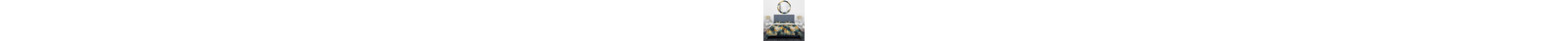 Ensemble de housse de couette jaune et bleu sarcelle à motif géométrique abstrait Fusion I-512473594