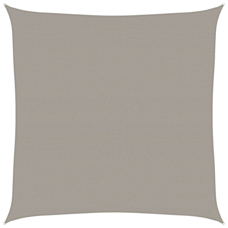 7m x 7m Square Shade Sail, Grey
