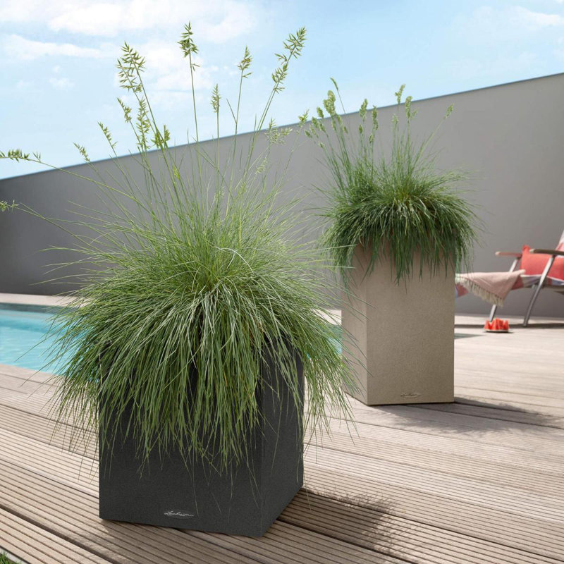 Canto Planter Box, 30cm H x 30cm W x 30cm D, Graphite Black