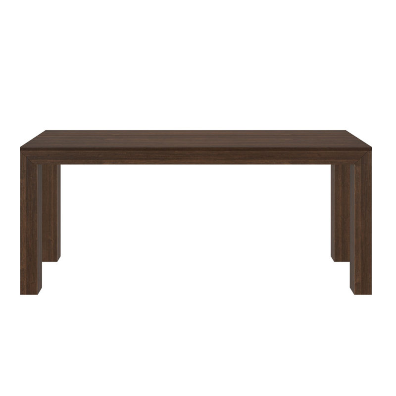Modern 72" Rectangular Dining Table, Walnut
