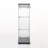 Two Door Glass Cabinet Glass Display Cabinet with 3 Shelves-1721426790