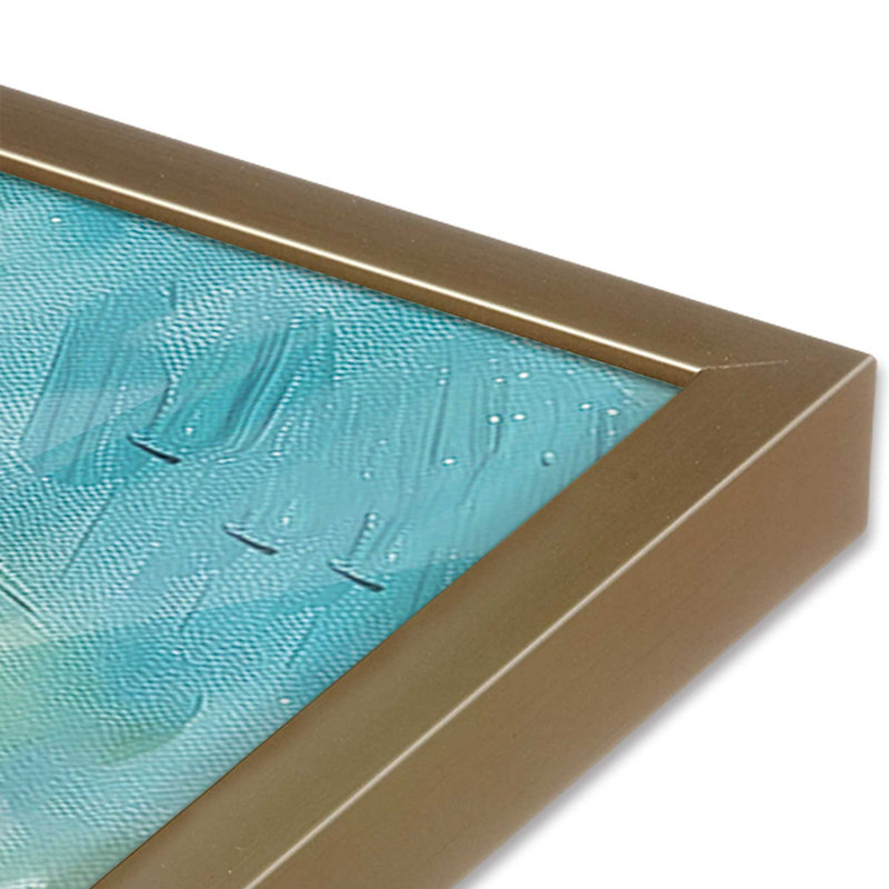 Sandy Serenade, reproduction d'art encadrée sur papier par Azure Artisanal Studio, H 25,25 po x l 37,25 po x P 1,25 po