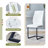 7-Piece Glass Top Dining Table Sets-852886302-852886376