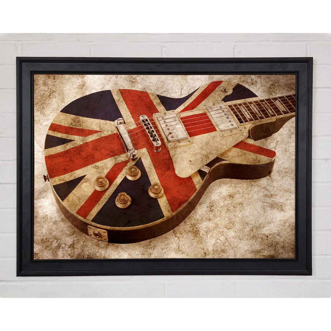 Britische Retro-Gitarre 2 - Druck