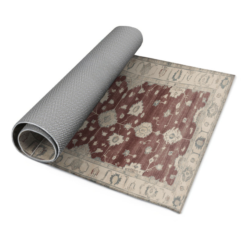 Tapis d'intérieur et d'extérieur surteint beige, Rectangulaire 8 pi x 10 pi