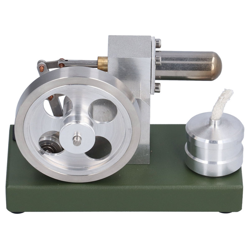 Bricolage modèle de moteur Stirling en alliage d'aluminium Combustion externe physique physique fournitures pédagogiques