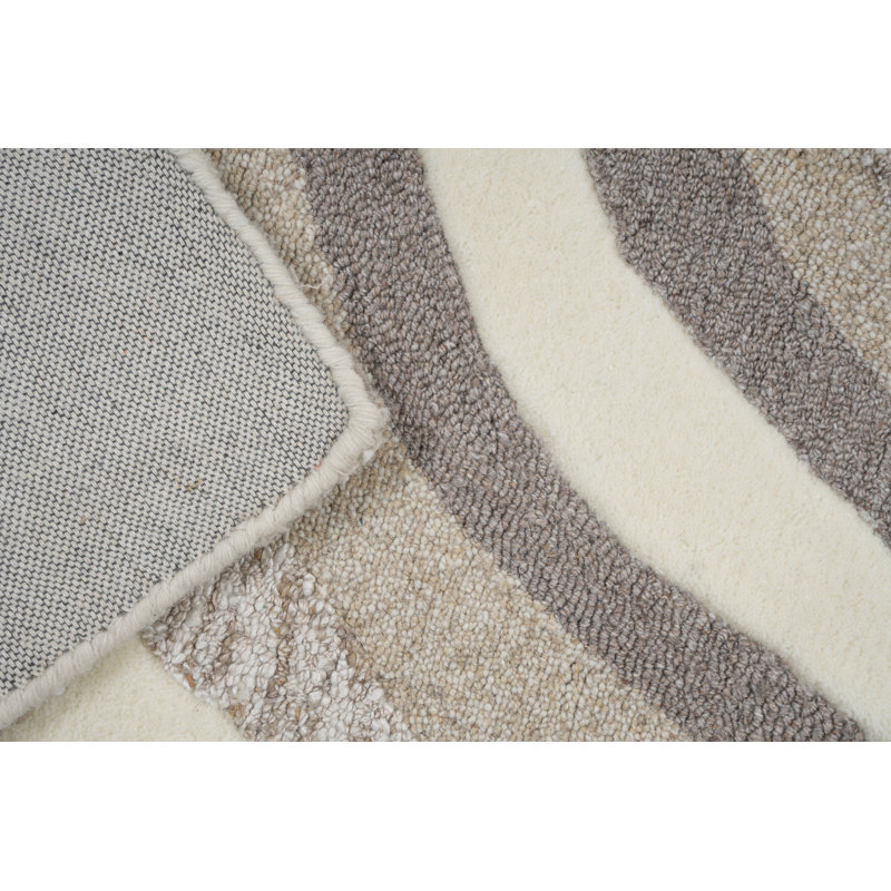 Coedy Solid Colour Hand Woven 160cm X 230cm Area Rug