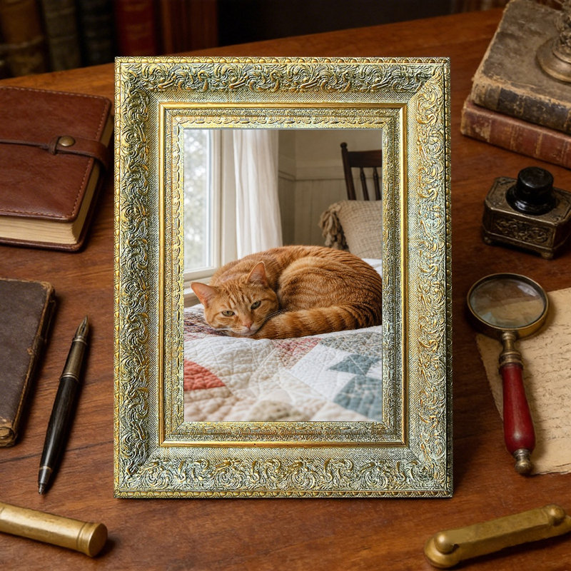 Black Picture Frame - Set of 3, Or antique, 1, 11 po x 14 po