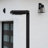  Square Black Aluminum Modern Solar Post Light with 3-Colours (Full)