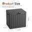 Boîte de rangement verrouillable en résine 30 gallons (noire)-122292821