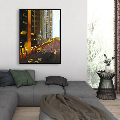 «New York City 9th Street», reproduction sur toile