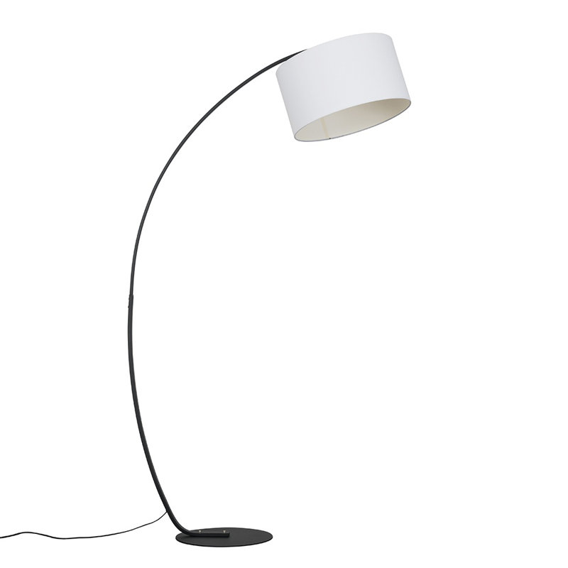 153.5cm Black Arched Floor Lamp