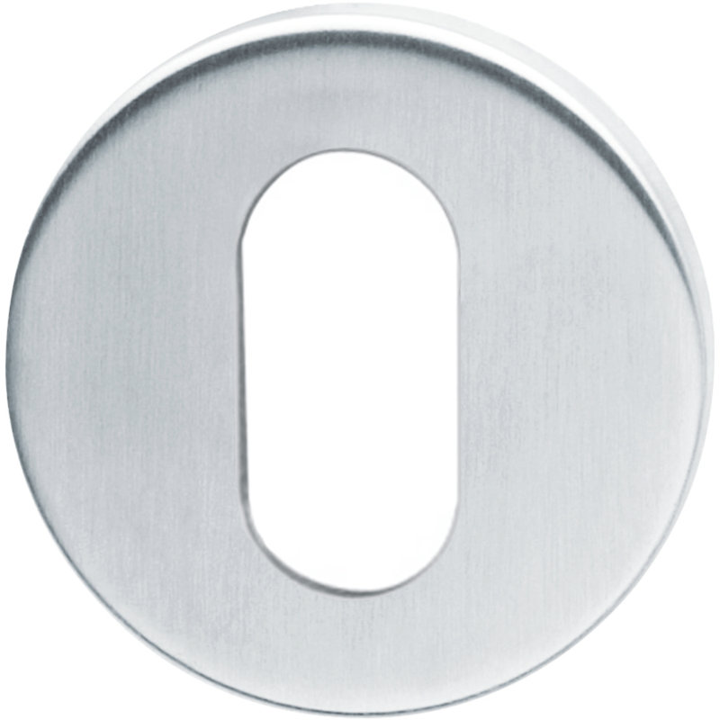 Amarre Var Oval Profile Escutcheon, Silver
