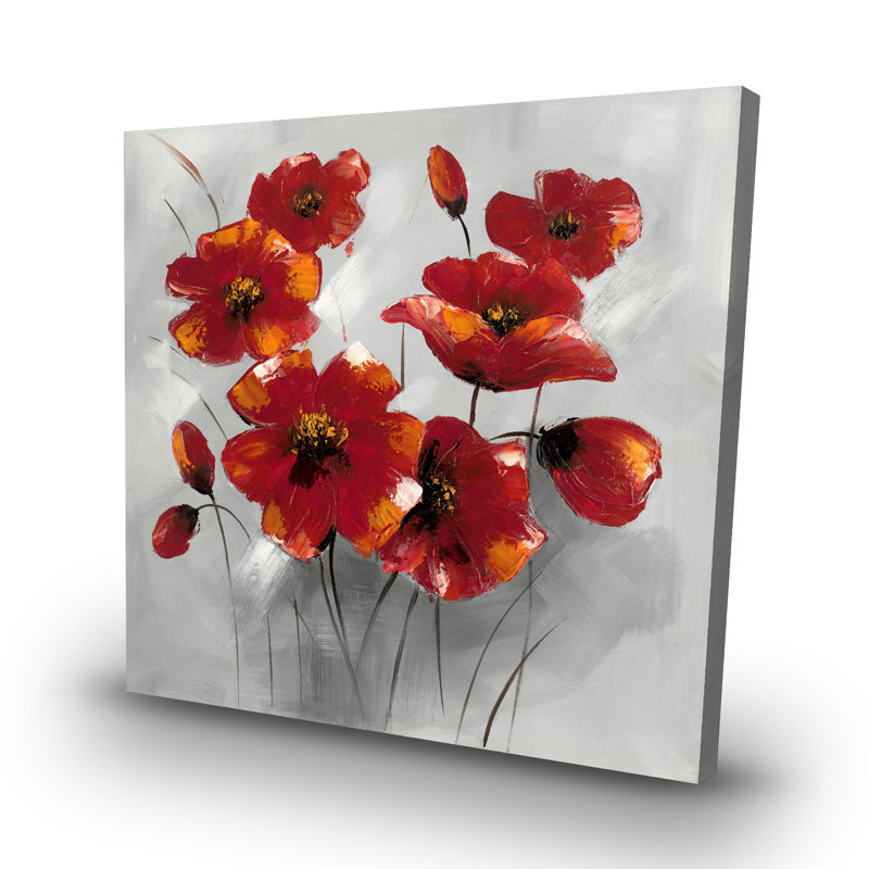 Anemone flowers - 32"x32" art on canvas