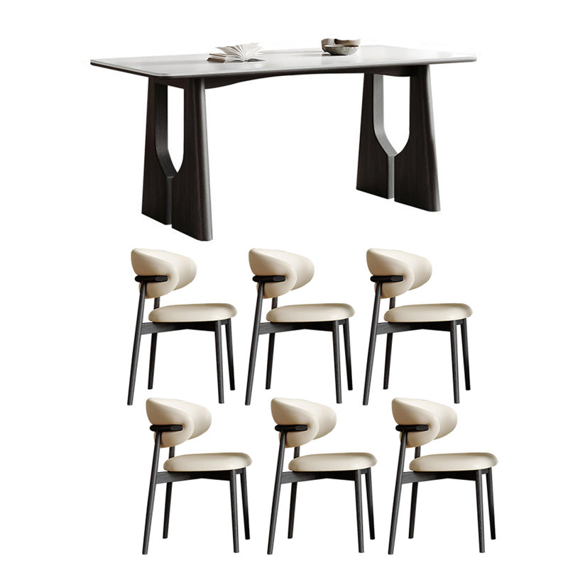 Sturdy Dining Table Sets with Exquisite Design., 29.53"H x 55.12"L x 31.5"W