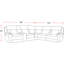 Canapé modulaire inclinable électrique 6 pièces Pul-91377129