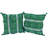 Striped Wool, Silk Throw Pillow