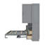 Lit escamotable Murphy avec placard, tiroirs et tablettes