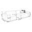 Canapé modulaire en polyester blanc crème-1959013292-1959013291-1959013271